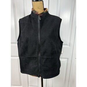 Womens Tasha Polizzi Western Faux Suede Black Vest XL